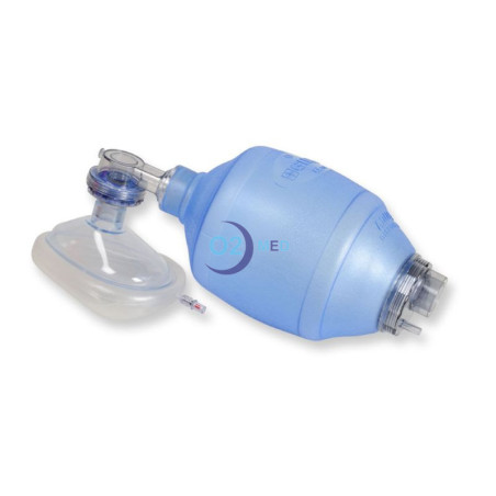 Pallone rianimatore con mascherina in silicone monouso