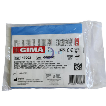 Banda Elastica Latex-Free 1,5 m x 14 cm Gima