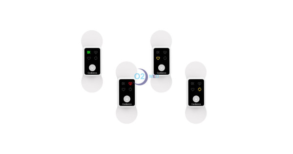 4 Cardionica con display accesi - ECG Portatile a singolo canale - distribuito da O2 Med