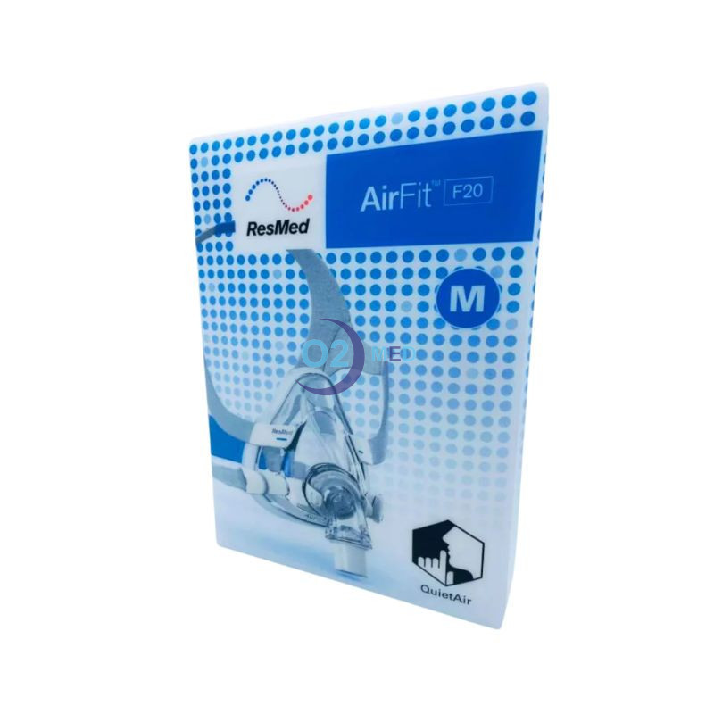 Confezione Maschera Airfit F20 taglia Medium Resmed  - distribuito da O2 Med