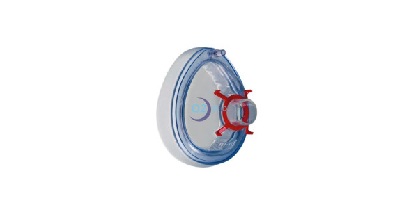 Mascherina per anestesia Crystal con cuscinetto gonfiabile - distribuito da O2 Med