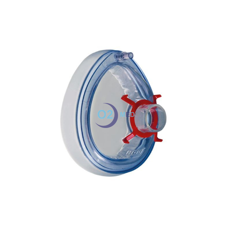 Mascherina per anestesia Crystal con cuscinetto gonfiabile - distribuito da O2 Med