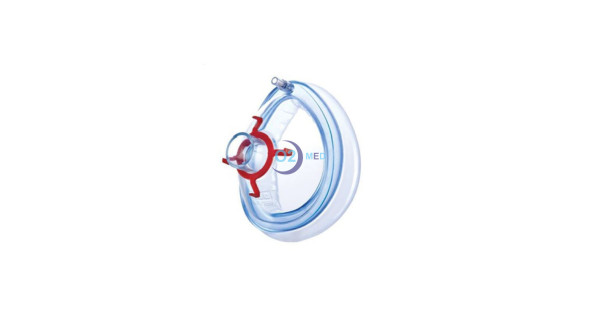 Mascherina per anestesia Crystal con cuscinetto gonfiabile - distribuito da O2 Med