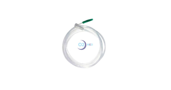 Prolunga monouso Fiab per ossigenoterapia con tubo antischiacciamento e attacco Maschio femmina - distribuito da O2 Med