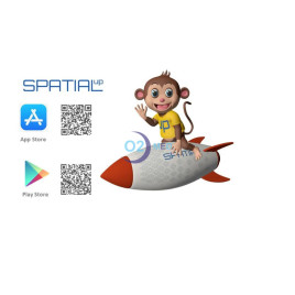 App Spatial Up - QR code App Store  e Play Store