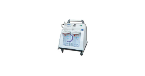 Aspiratore chirurgico ospedaliero Tobic Hospital con 2 vasi da 4l e flusso da 90l/min O2 Med