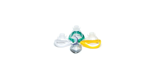 4 taglie QuadraLite Maschere per Anestesia Intersurgical - Tenuta Anatomica Senza Gonfiaggio  - distribuite da O2 Med