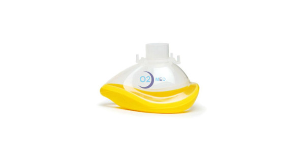 QuadraLite Maschera per Anestesia Intersurgical - Taglia Medium colore giallo - distribuite da O2 Med
